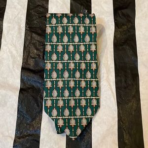 Allyn “15-30-40- Game” Hunter Green Tennis Tie